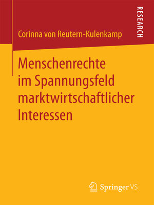 cover image of Menschenrechte im Spannungsfeld marktwirtschaftlicher Interessen